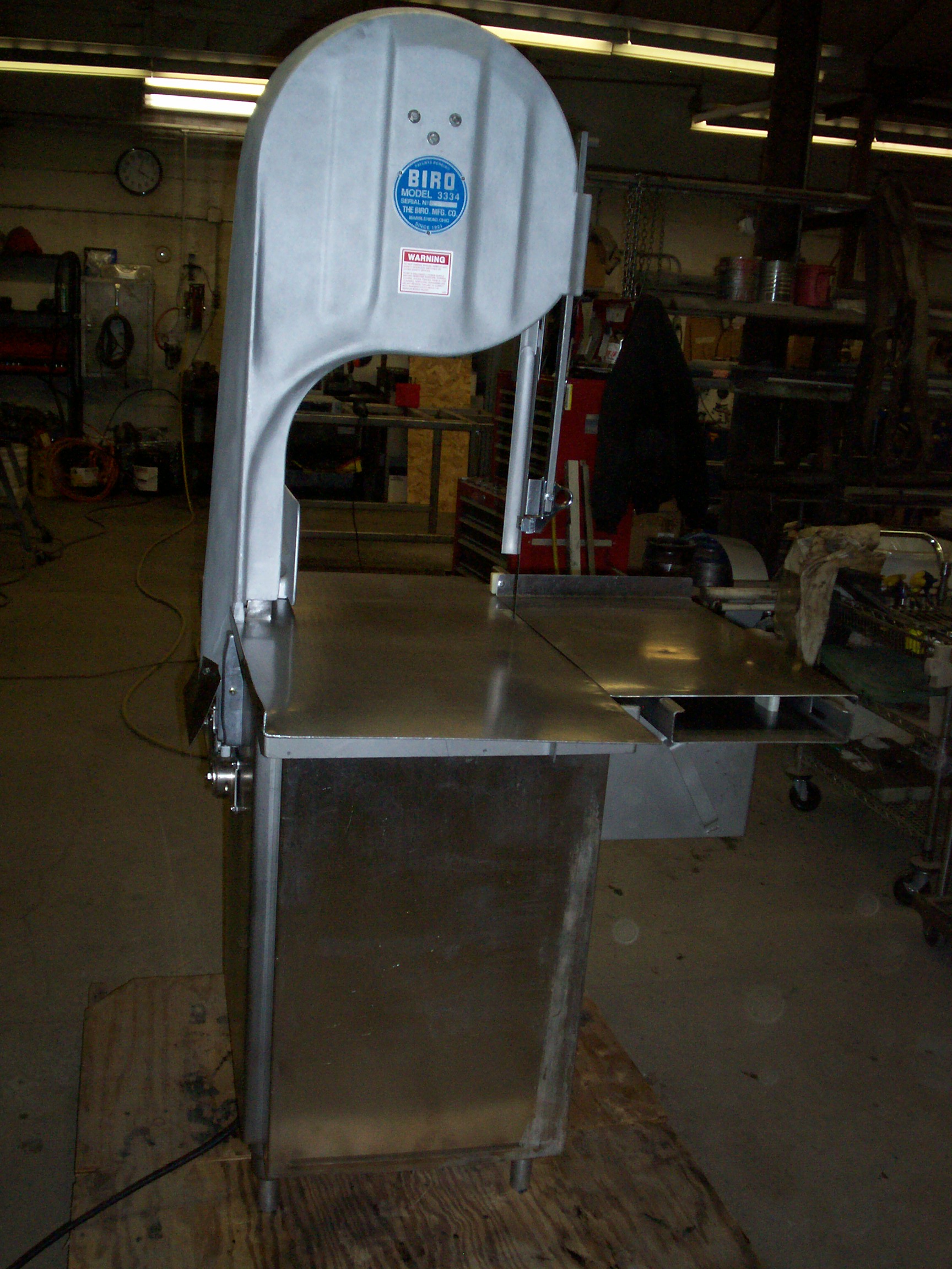 Biro Model 3334FHStainless Steel Fixed Head Band Saw